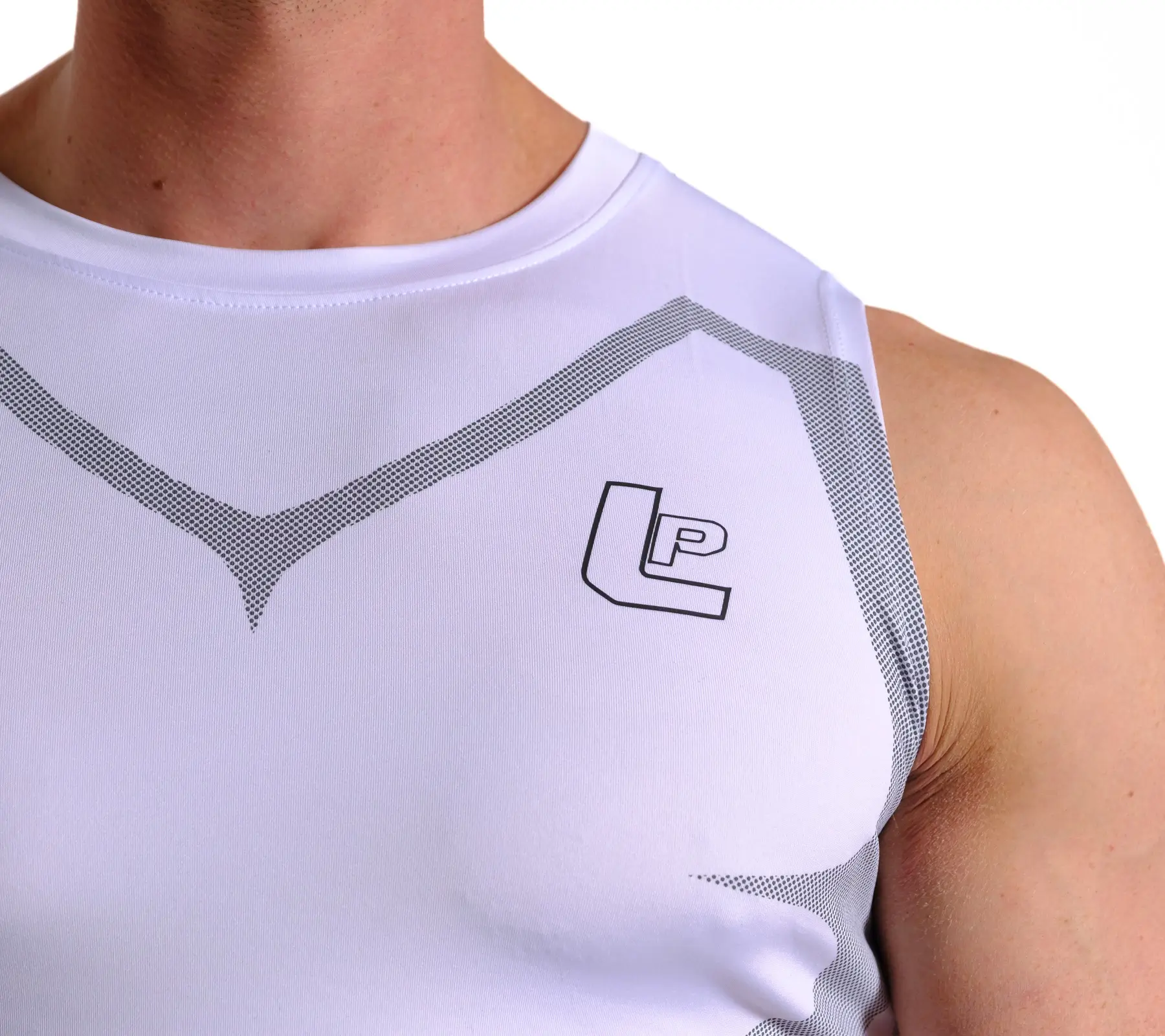 CANOTTIERA ARMOR COMPRESSION BIANCA PETTO