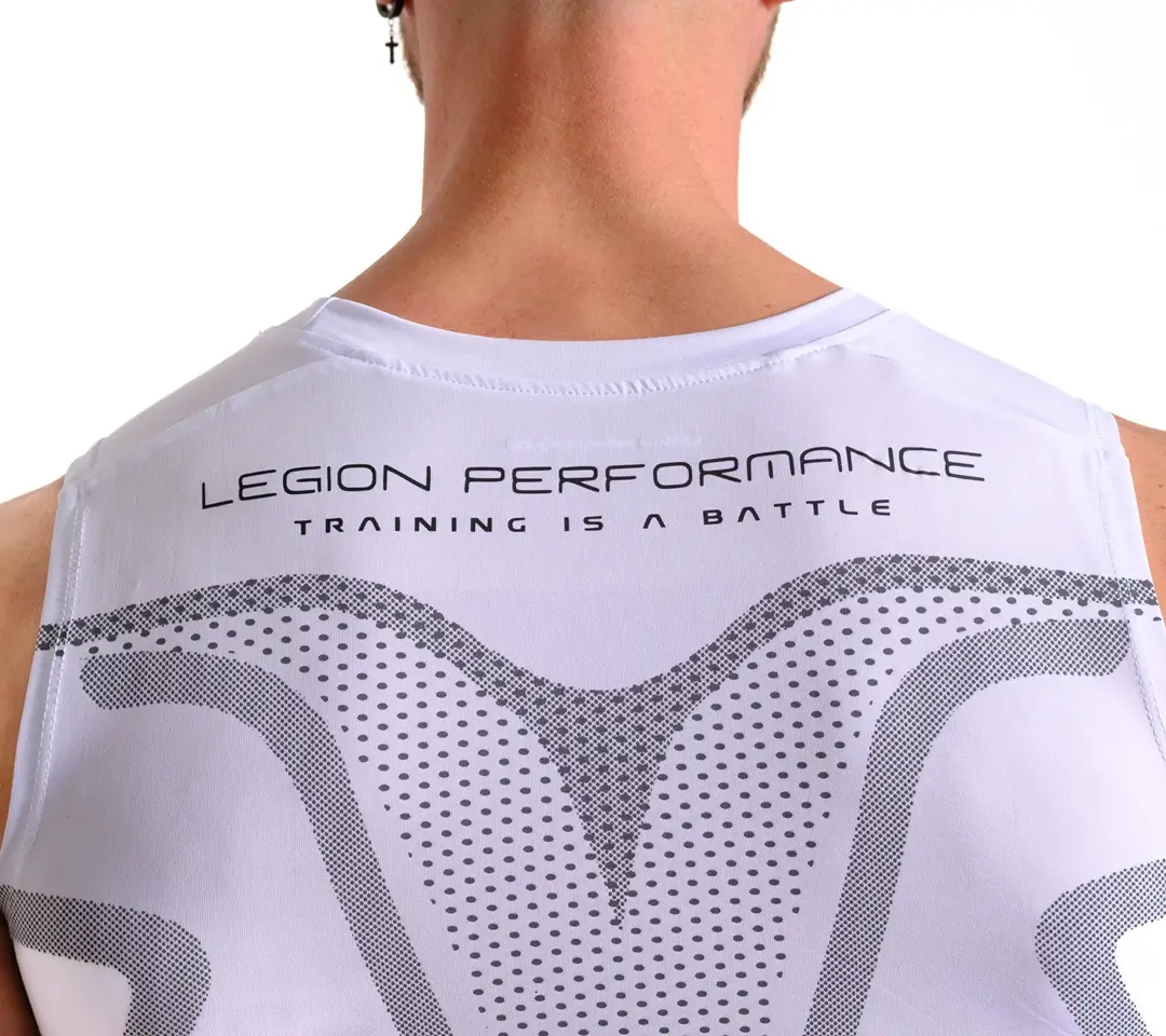 CANOTTIERA ARMOR COMPRESSION BIANCA RETRO 2