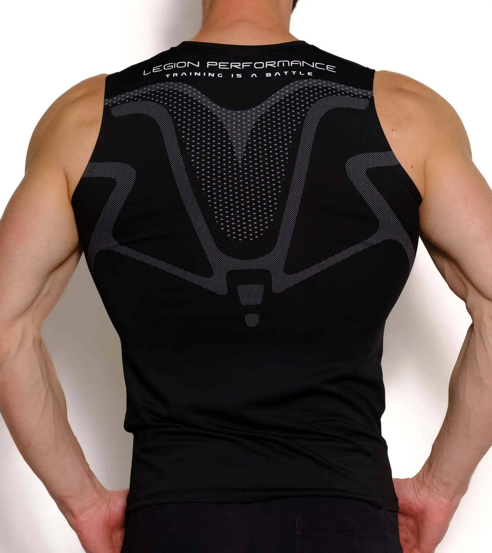 CANOTTIERA ARMOR COMPRESSION NERA RETRO 2