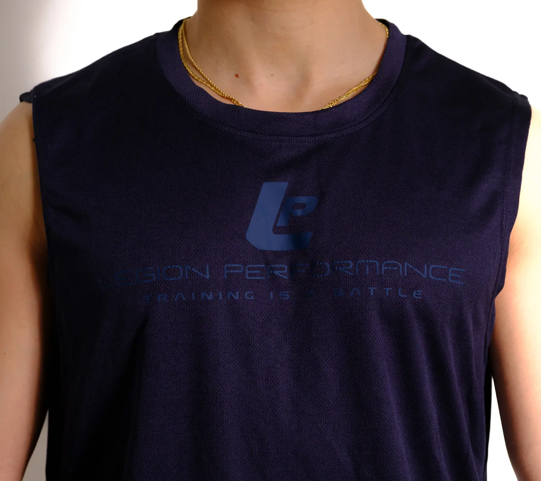 CANOTTIERA BLUE NAVY DARK PETTO