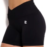 LEGGINGS SHORT PUSH UP CROSS NERI