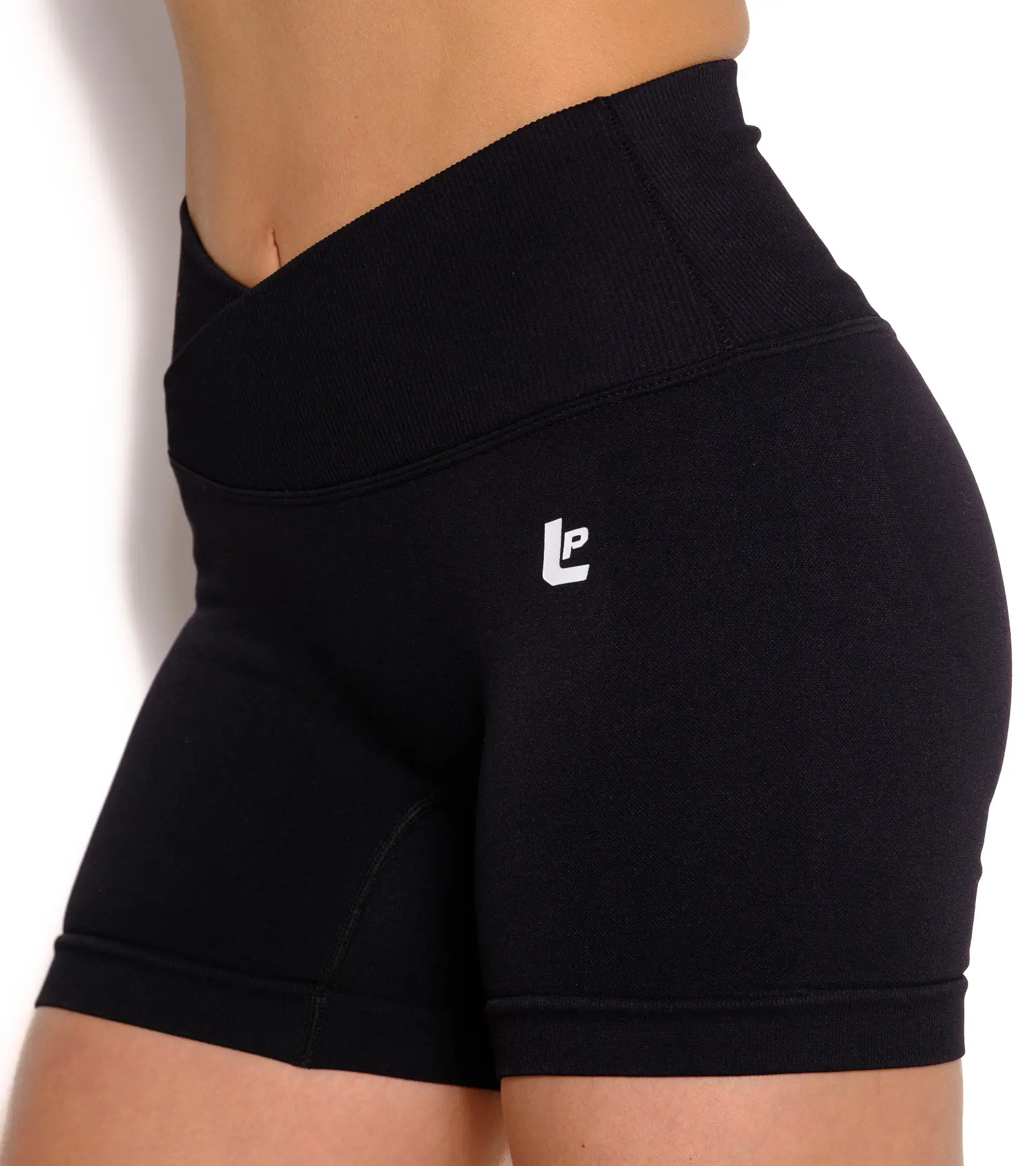 LEGGINGS SHORT PUSH UP CROSS NERI