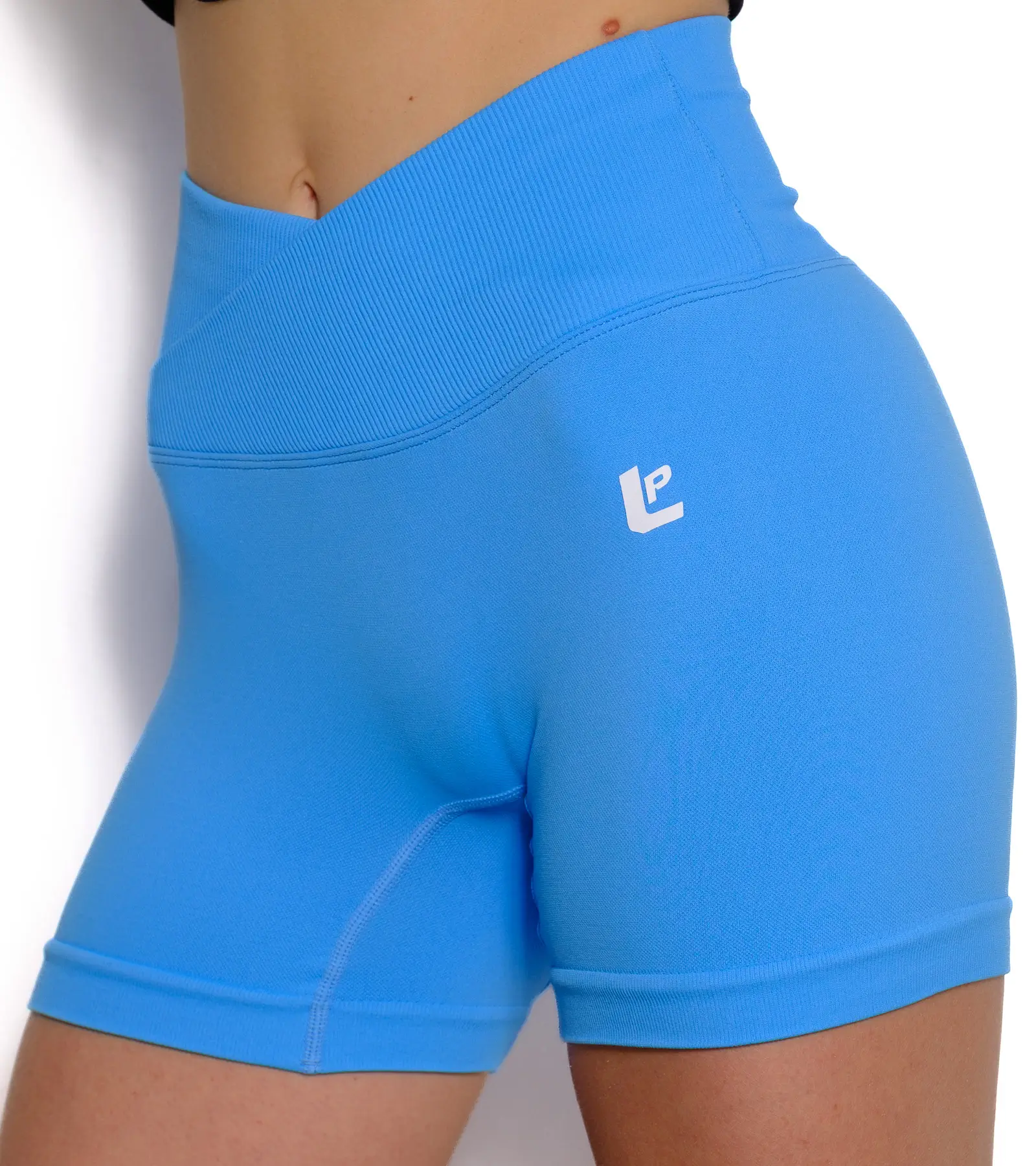 LEGGINGS SHORT PUSH UP CROSS TURCHESE